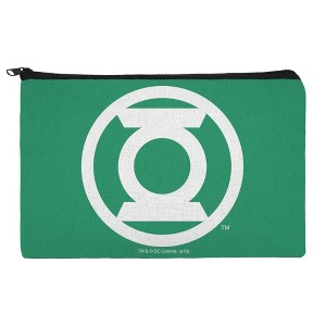 Green Lantern White Logo Makeup Cosmetic Bag Organizer Pouch - 1 of 4