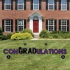 Big Dot of Happiness Purple Graduation Party Yard Signs - Outdoor Lawn Decorations - ConGRADulations - 3 of 4