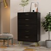 Famapy Modern 5 Drawers Dresser With Metal Legs and Handles - 2 of 4