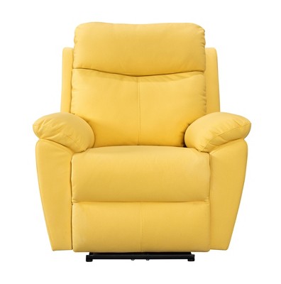 Fc Design Manual Recliner With Overstuffed Cushions And Pillow Top On  Single Sofa Chair For Living Room And Bedroom : Target