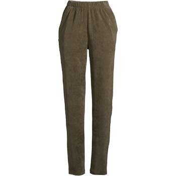 Lands' End Women's Sport Knit High Rise Elastic Waist Pull On Pants - Small  - Forest Moss : Target