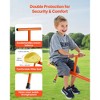 VEVOR Kids Seesaw, 100 lbs Load Capacity per Seat, Sit and Spin Teeter Totter, Swiveling 360 Degrees Rotating for Aged 3+, Orange&Yellow - 3 of 4