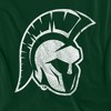 Illinois Wesleyan University Distressed Primary Logo Kids T-Shirt For Youth Hunter Green - 2 of 4