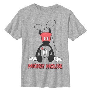 Men's Mickey & Friends Upside Down Pose T-Shirt - 1 of 4