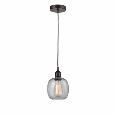 Belfast - 1 Light Cord Hung Mini Pendant In Industrial Style-9.75 Inches Tall and 6 Inches Wide