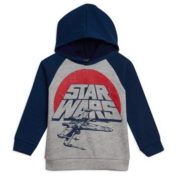 Star Wars The Mandalorian Darth Vader X-Wing Millennium Falcon Fleece Pullover Hoodie Toddler to Big Kid
