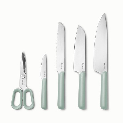 Mist 14-Piece Kitchen Knife and Utensil Prep Set with Organizer