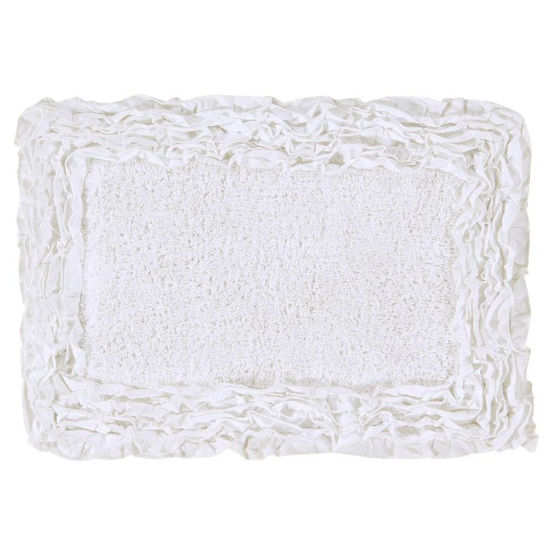 Shaggy Border Collection Bath Rug - Better Trends, 3 of 7