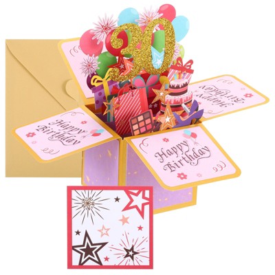 Unique Bargains Thickened Paper 3D Funny Women Gift Greeting Card