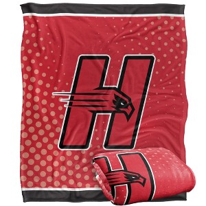 University Of Hartford Logo Dots Silky Touch Blanket White 50x60 - 1 of 4