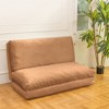CAVINAS Faux Fur Folding Bean Bag Chair,Lazy Floor Sofa Chair with High Density Memory Foam,Cozy Lounge Chair for Living Room - 2 of 4