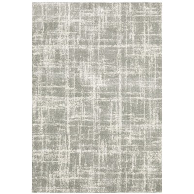 Oriental Weavers Verona 142E6 Grey/ Ivory Indoor Area Rug - 3'10" x 5'5"