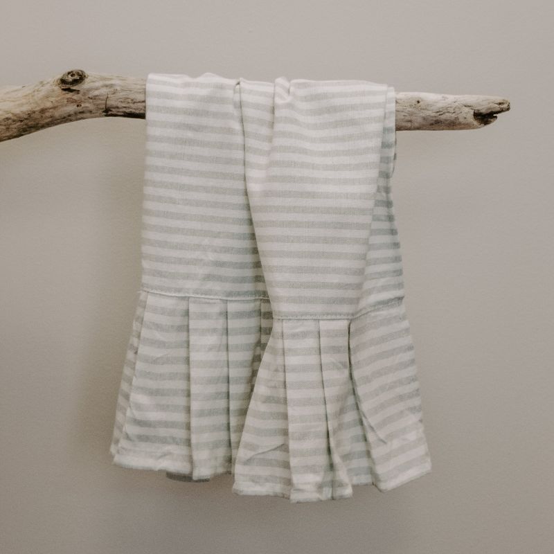 Sweet Water Decor Grey Striped Tea Towel - 18x28", 4 of 7