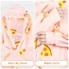 Tirrinia Kid Cute Patterns Blanket Hoodie Oversized Sweatshirt, Soft Warm Fleece Wearable Blanket Pullover, Cozy Christmas Gift for 3-12 Boy Girl - 4 of 4