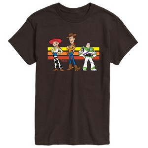 Men's - Toy Story 4 - Buzz, Woody, And Jessie Short Sleeve Graphic T-Shirt - 1 of 3