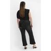 Women's Plus Size Paloma Kick Flare Jean - black wash | CITY CHIC - 2 of 4