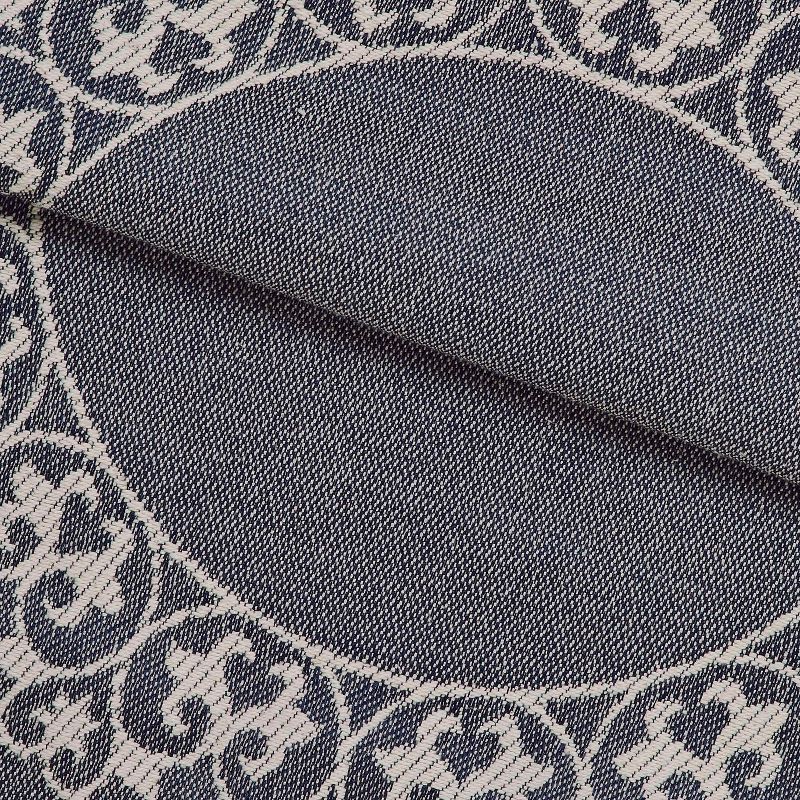 Lightweight Cotton Blend Oversized Jacquard Boho Floral Scroll Bedspread Set by Blue Nile Mills, 3 of 6
