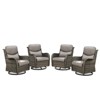 Gymojoy Outdoor Gliders Chairs Side Table with 5-Inch Thick Cushions - 3 of 4