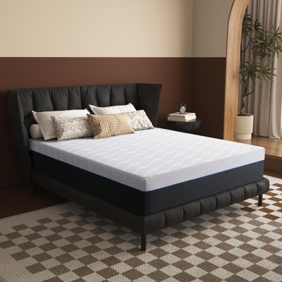 wuleitex 10-inch Queen Infused Gel Skin-Friendly Foam Mattress, Medium Firm Support, Breathable Sweat Reduction