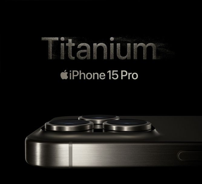 Titanium iPhone 15 Pro