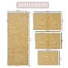 Bell Flower Collection Tufted Bath Rugs, Extra Soft and Absorbent, Non-Slip Bath Mats, Machine Washable Bathroom Mats, 4 Pcs Set with Runner, Yellow - 3 of 4