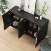 TIRAMISUBEST Modern Fluted Sideboard - Large Storage Buffet Cabinet - 2 of 4