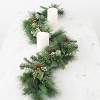 Sullivans Artificial Mixed Pine and Eucalyptus Garland 72"L Green - 2 of 4