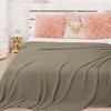 PiccoCasa Sofa Couch Solid Lightweight Cotton Knit Soft Throw Blanket - 2 of 4