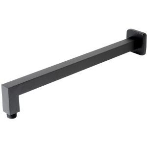 ALFI Black Matte 16 Inches Square Wall Shower Arm - 1 of 4