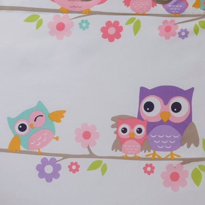 Multicolor Owl Print Blackout Kids' Window Panel, 50" x 63"