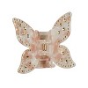 scünci be-ü-tiful Gold Embellished Butterfly Claw Clip - Pink Tortoise - 3 of 4