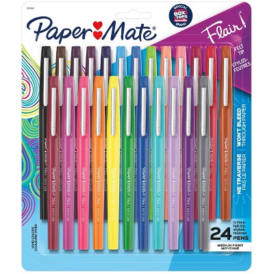 Photo 1 of Paper Mate Flair 24pk Felt Pens 0.7mm Medium Tip Multicolored