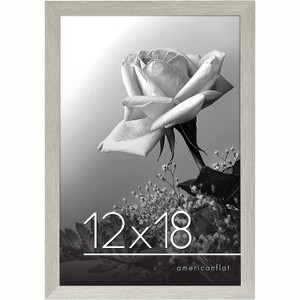 Americanflat 12x18 Poster Frame in Grey with Polished Plexiglass - Horizontal and Vertical Formats - Wall Mounted - 1 of 4