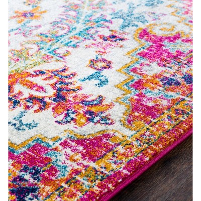 Gray 9' x 12' Stain-Resistant Synthetic Rectangular Area Rug