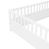 Kumasinova Montessori Twin Bed Frame,Floor Bed Frame Twin Size with Safety Rails,Twin Size Bed Frames with High Guardrails&Entry Gate for Kids - 4 of 4