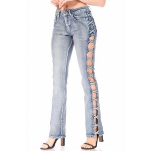 Women's hot Criss Cross Jeans - Bus Stop - 1 of 4