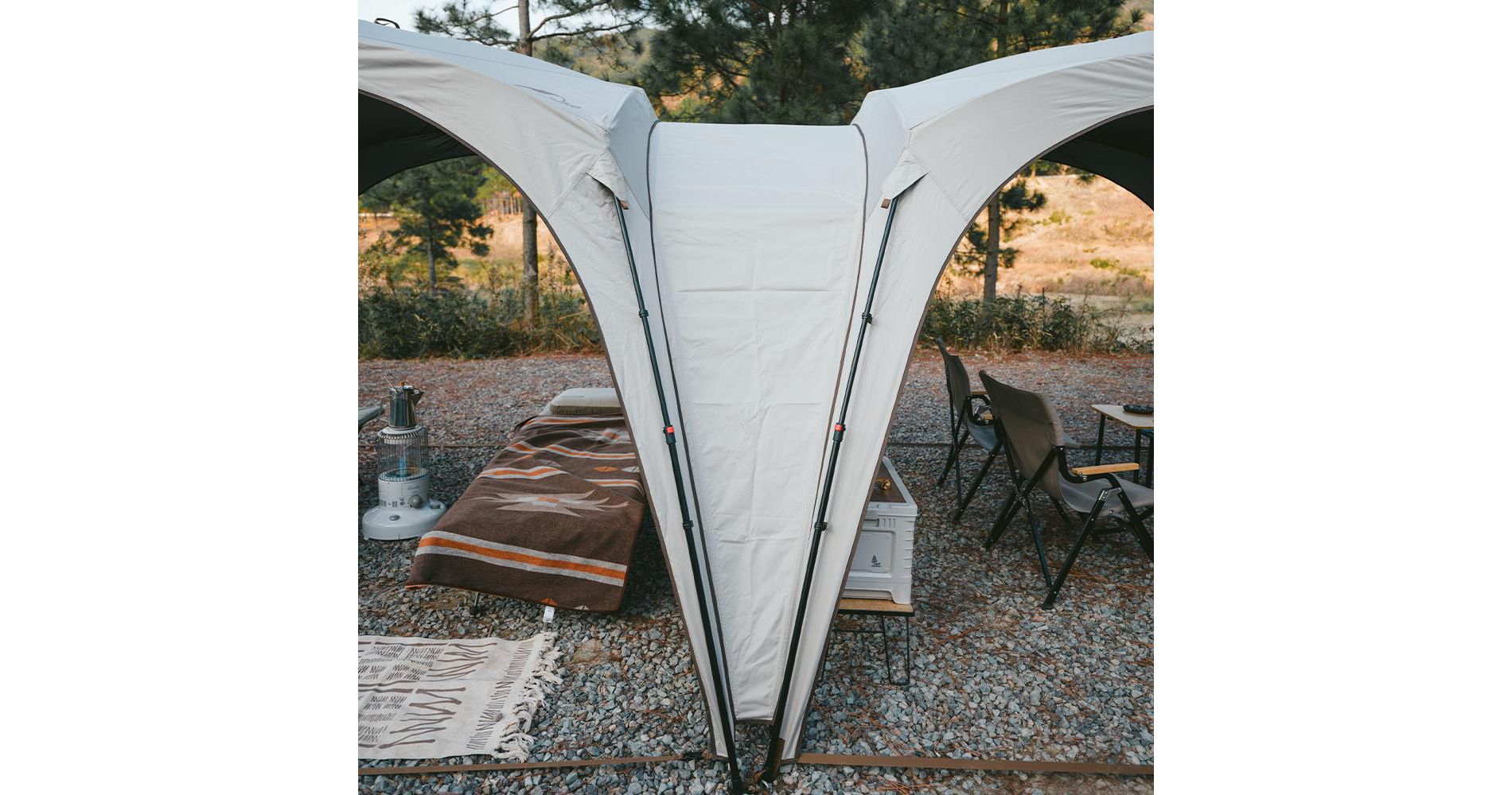 Naturehike Cloud Boundar Tent Connector — Durable 150D Oxford Fabric Connector for Joining Two Cloud Boundar Shelters