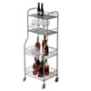 Kings Brand Furniture Lexi 4-Tier Kitchen Rolling Bakers Rack, White - 2 of 4