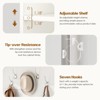 Lirago,70.9-Inch White Hall Tree with Bench, Shoe Storage & Hooks-Durable Mudroom Entryway Organizer - 3 of 4