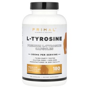 PrePrimal L-Tyrosine, 500 mg , 180 Capsules - 1 of 4