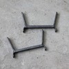 Wrought Iron Flower Box Brackets Black Powder Coated Finish - Achla Designs - image 4 of 4