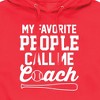 Men's - Instant Message - My Favorite People Call Me Coach Graphic Fleece Pullover Hoodie - 2 of 4