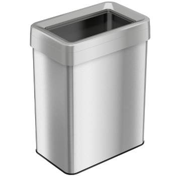 Itouchless Sensor Kitchen Trash Can With Ac Adapter And Absorbx Odor Filter 13  Gallon Silver Stainless Steel : Target