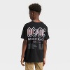 Boys' ACDC Oversized Short Sleeve Graphic T-Shirt - Black - 2 of 3