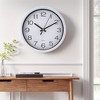REGALWOVEN Modern Plastic Silent Non Ticking Wall Clock 8 x 8 x 1.6 Inches - 2 of 4