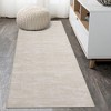 Modern Solid Area Rug Washable Rug Stain Resistant Non-Slip Rug for Living Room Bedroom - 2 of 4