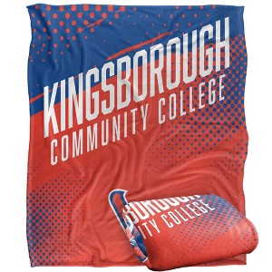 Kingsborough Community College Fan Zone Silky Touch Super Soft Throw Blanket 50x60 - 1 of 4
