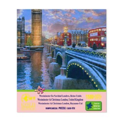 Jigsaw Puzzle 1500 Pieces Gold Edition "Brooklyn Bridge At Sunset" by Wuundentoy 