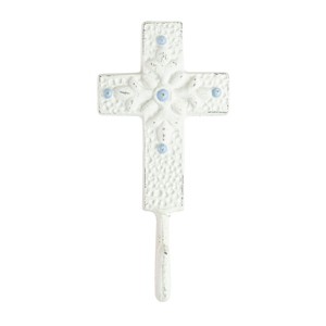 Cross Cast Iron Wall Hook - Foreside Home & Garden - 1 of 4