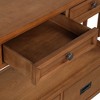 NicBex 4 Drawers Console Table with 1 Storage Shelf,Entryway Table with Round Knobs and Hidden Handles,Modern Couch Table for Living Room,Brown - 4 of 4